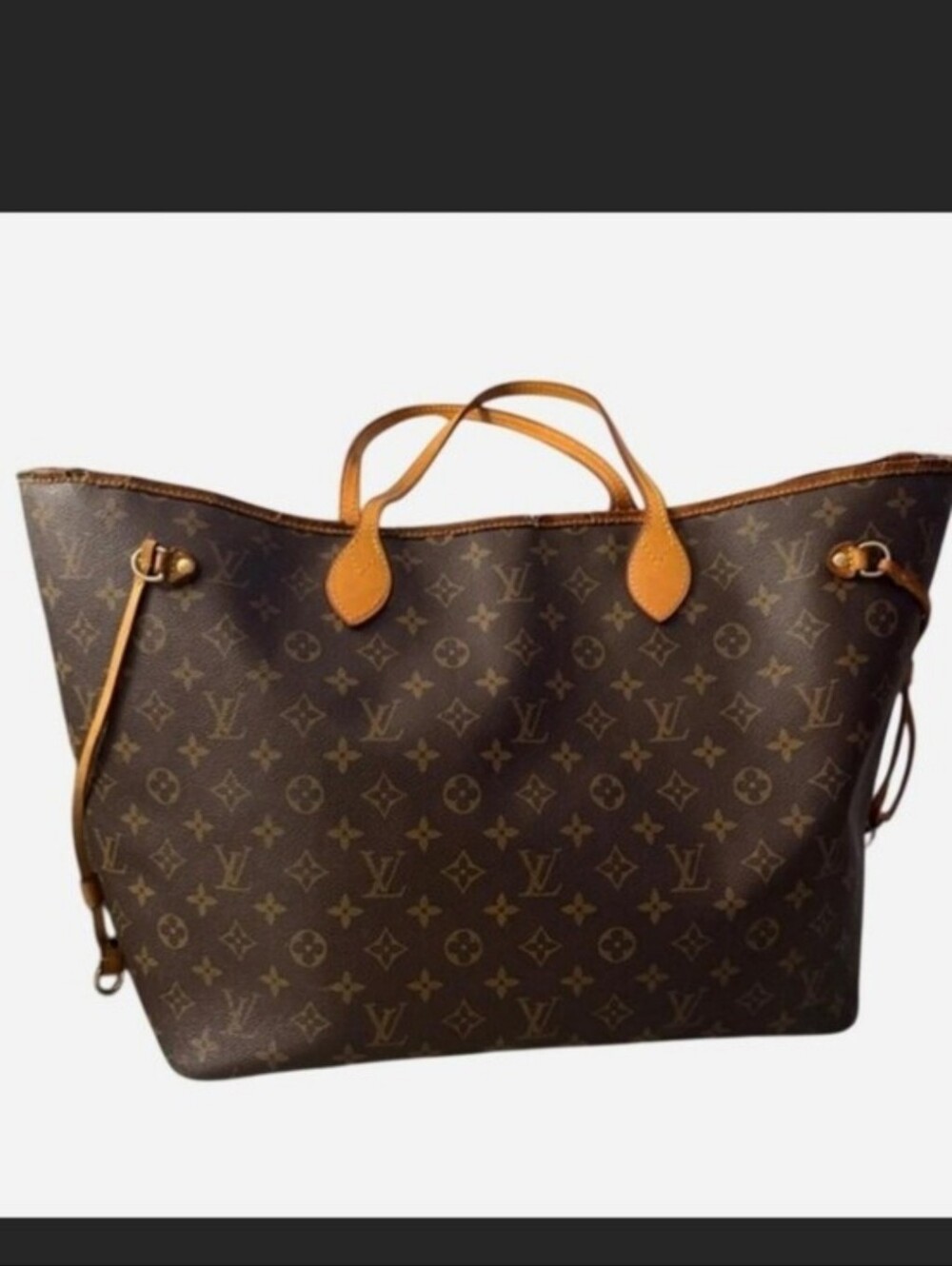 Authentic Louis Vuitton Neverfull GM Large Brown Tan Monogram Tote